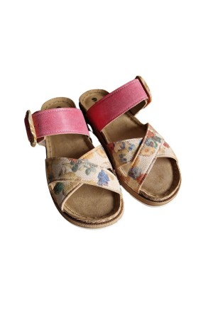 sandalias cuña inblu fucsia gs51