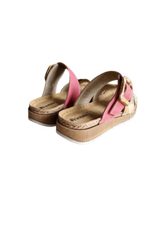 sandalias cuña inblu fucsia gs51