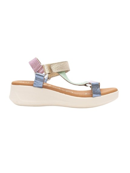 Sandalias cuña Mujer Oh my Sandals Leona rosa 5407