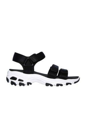 sandalias sport skechers dlites negro-blanco 31514