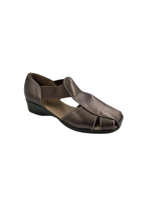 sandalias cuña bronce k091