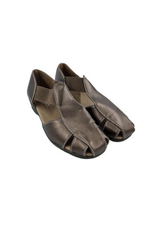 sandalias cuña bronce k091