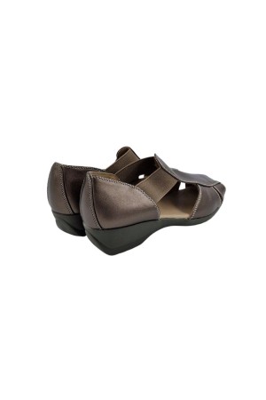 sandalias cuña bronce k091