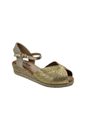 alpargatas esparto Mujer oro h529