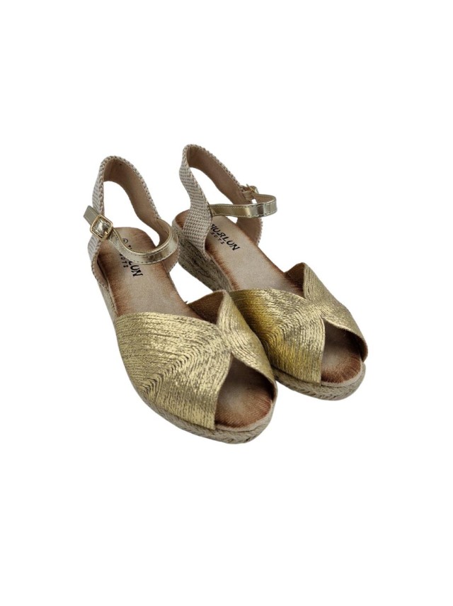 alpargatas esparto Mujer oro h529