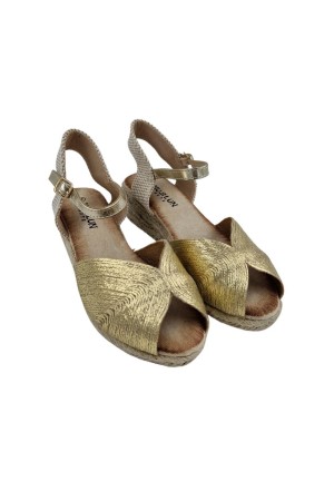 alpargatas esparto Mujer oro h529
