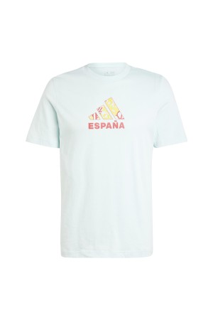 CAMISETAS HOMBRE ADIDAS ESPAÑA FAN CELESTE IY6061