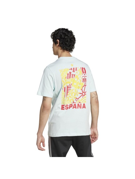 CAMISETAS HOMBRE ADIDAS ESPAÑA FAN CELESTE IY6061 2