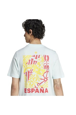 CAMISETAS HOMBRE ADIDAS ESPAÑA FAN CELESTE IY6061