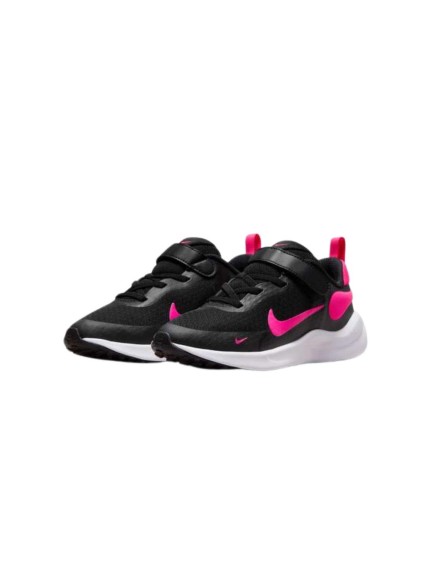 deportivos fitness nike revolution 7 negro-fucsia fb7690-002 2