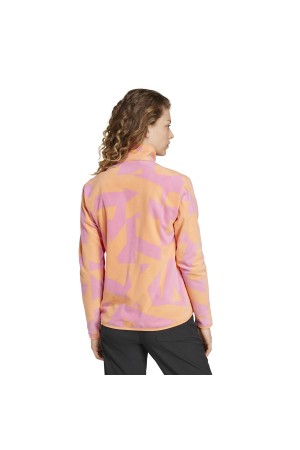 forros polares adidas w mt aop naranja-rosa ix7722