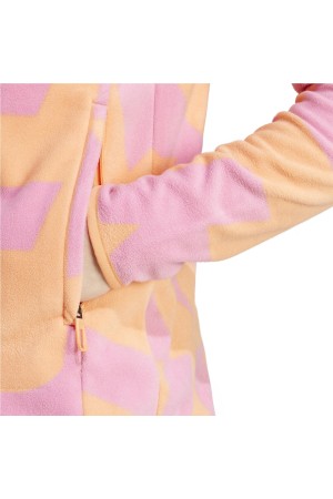 forros polares adidas w mt aop naranja-rosa ix7722