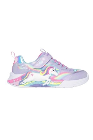 deportivos con luces skechers unicornio lavanda 302298l