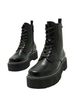 botas militares  mustang negro 54146
