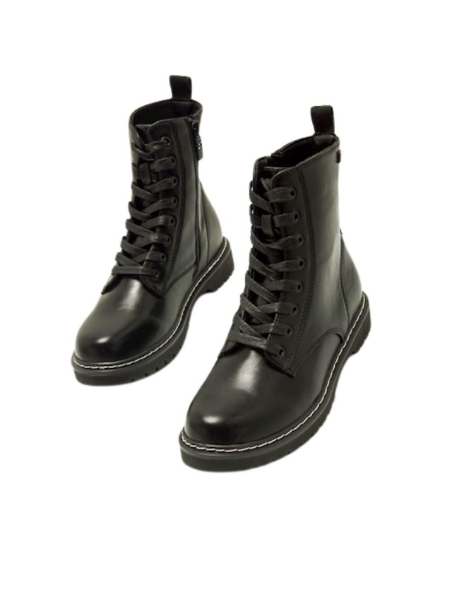 botas miltares mustang negro 54164