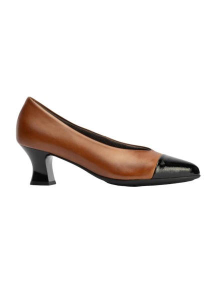 zapatos de salon pitillos cuero 10156