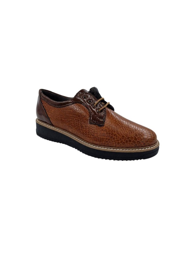 zapatos blucher pitillos cuero 10075