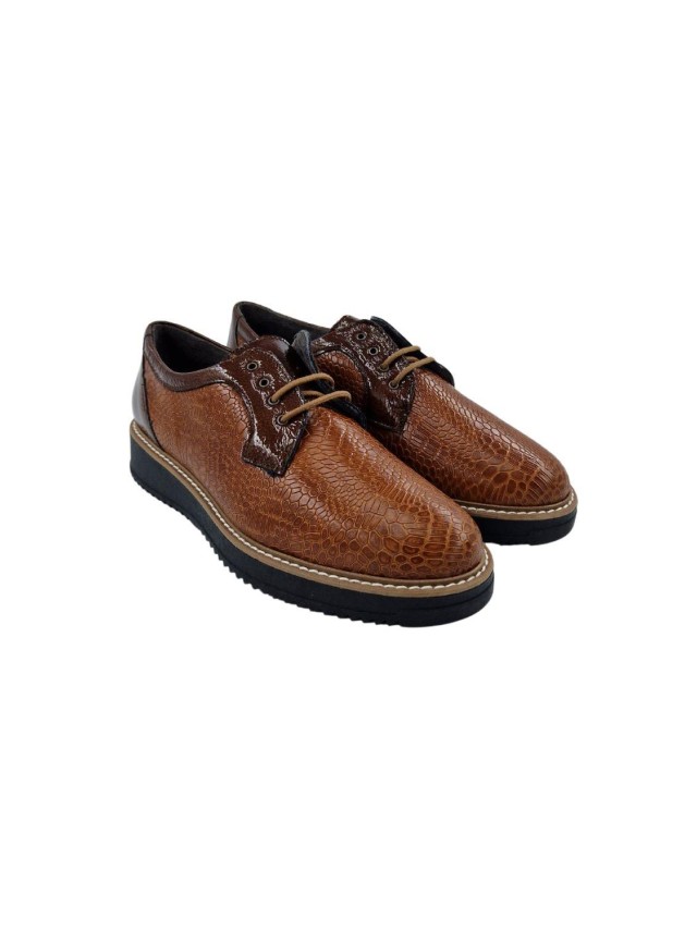 zapatos blucher pitillos cuero 10075