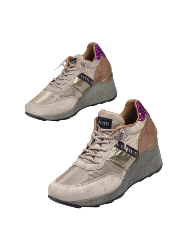 deportivo casual cetti oro-rosa c-1149