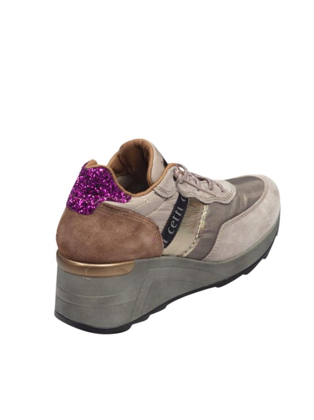 deportivo casual cetti oro-rosa c-1149