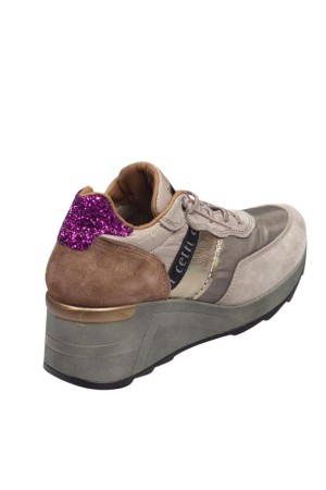 deportivo casual cetti oro-rosa c-1149