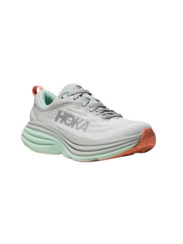 deportivos running hoka bondi 8 plata...