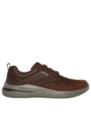 deportivos casual skechers delson 3.0 marron 210661