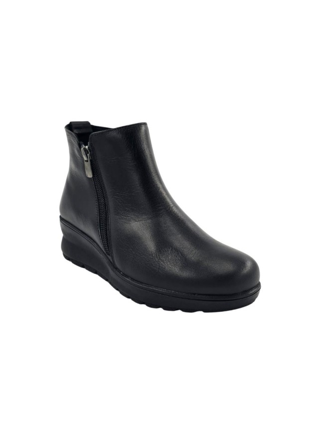 Botines Sport Mujer 48hrs cuña negro...