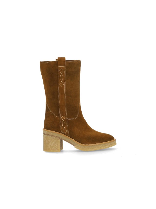 Botas tacon Mujer alpe cuero 5238
