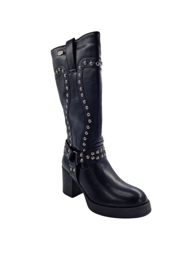 botas altas walk easy negro 2446