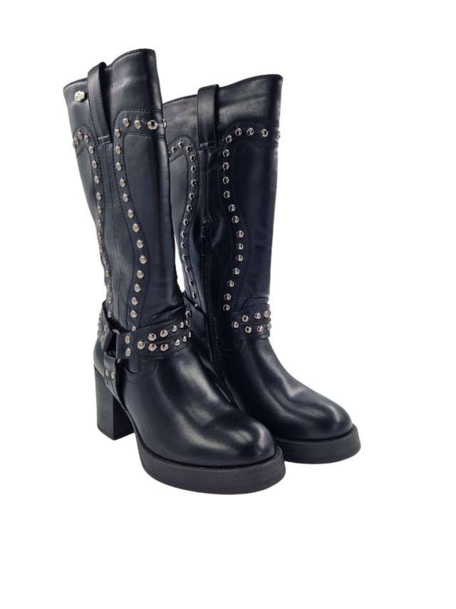 botas altas walk easy negro 2446