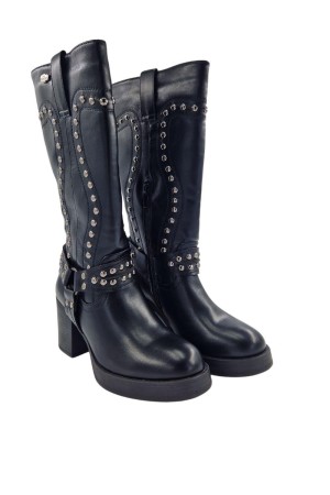 botas altas walk easy negro 2446