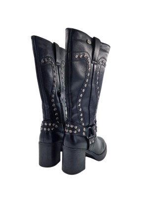 botas altas walk easy negro 2446