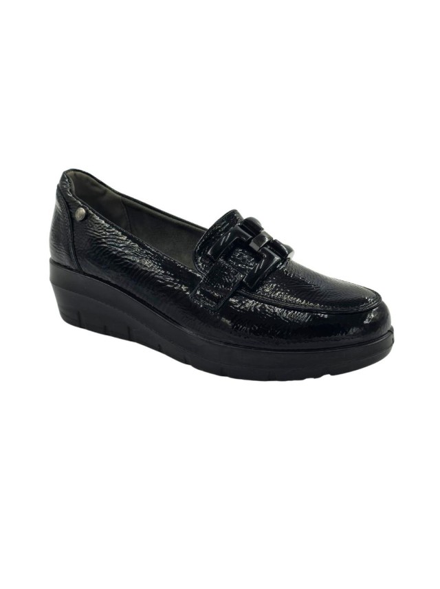 Zapatos cuña Mujer My soft negro 24m585