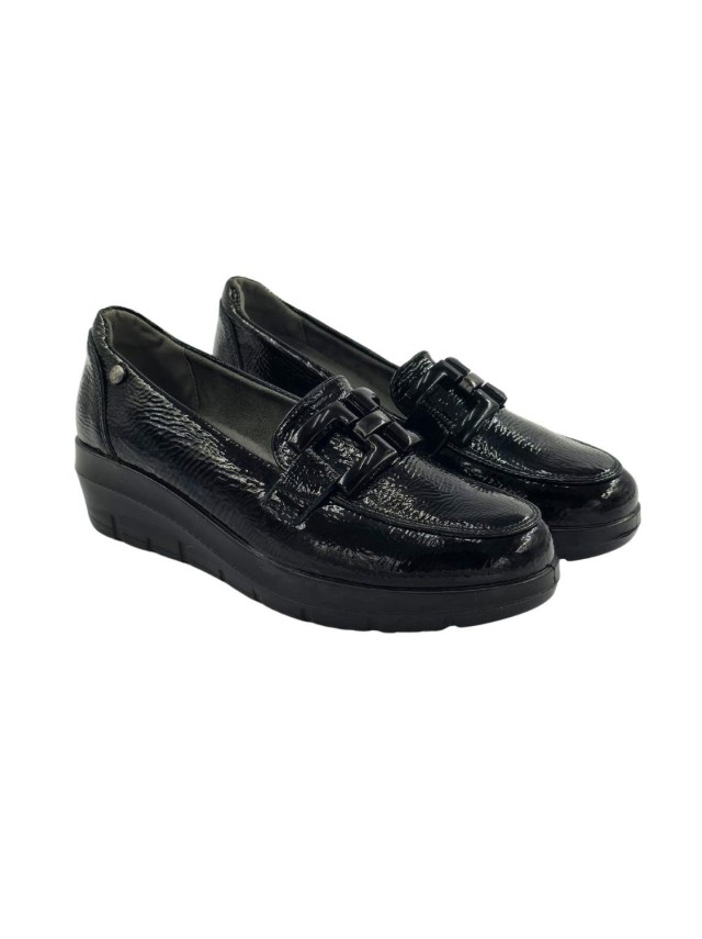 Zapatos cuña Mujer My soft negro 24m585