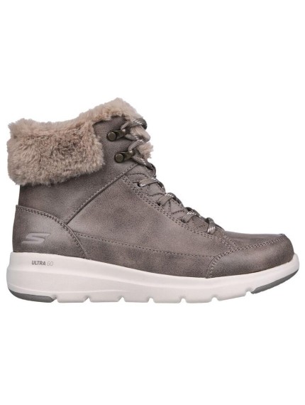 botines confort y sport skechers glacial ultra taupe 144178
