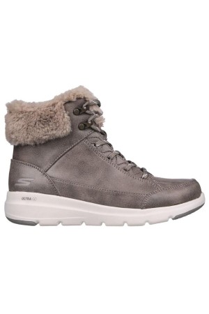 botines confort y sport skechers glacial ultra taupe 144178