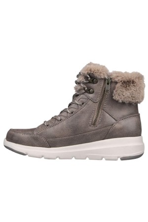 botines confort y sport skechers glacial ultra taupe 144178