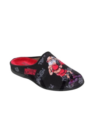 zapatillas de casa abiertas cuque negro 582