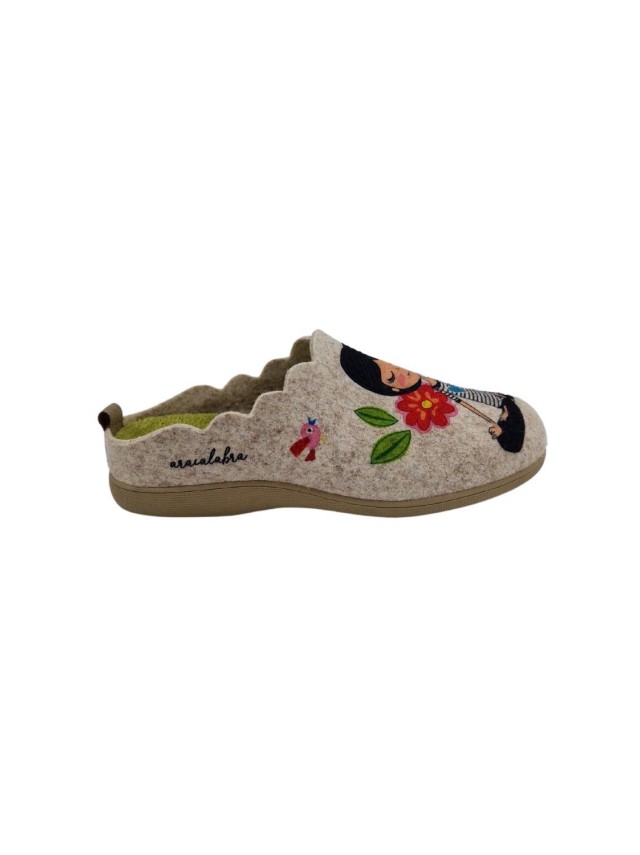 zapatillas casa abiertas cuque beige...