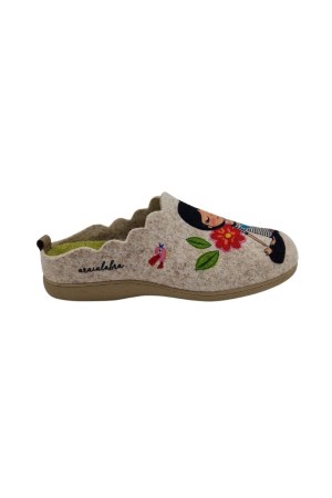 zapatillas casa abiertas cuque beige 5516