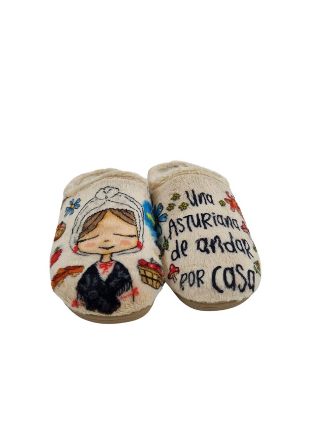 zapatillas casa abiertas cuque crudo...