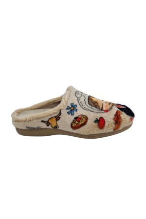 zapatillas casa abiertas cuque crudo 55025