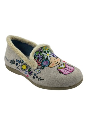 Zapatillas cerradas Mujer Cuque Frida Sueños beige 55580