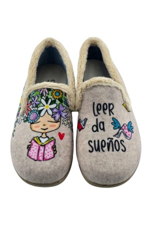 Zapatillas cerradas Mujer Cuque Frida Sueños beige 55580