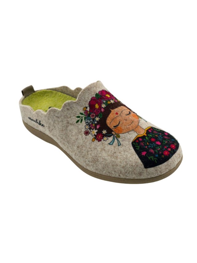 Zapatillas casa abiertas Mujer Cuque...