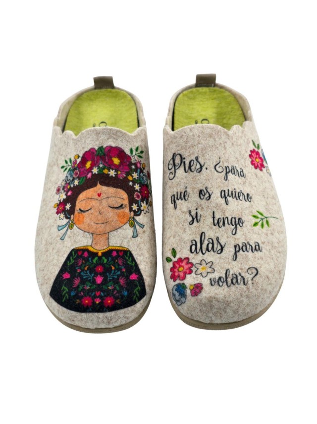 Zapatillas casa abiertas Mujer Cuque...