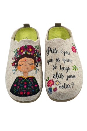Zapatillas casa abiertas Mujer Cuque Frida Volar beige 5570