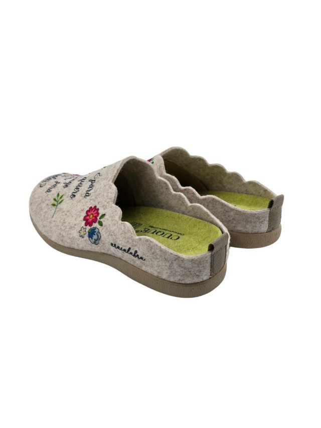 Zapatillas casa abiertas Mujer Cuque...