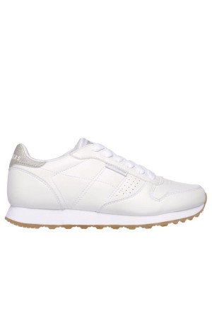 Deportivos casual skechers old school blanco 699